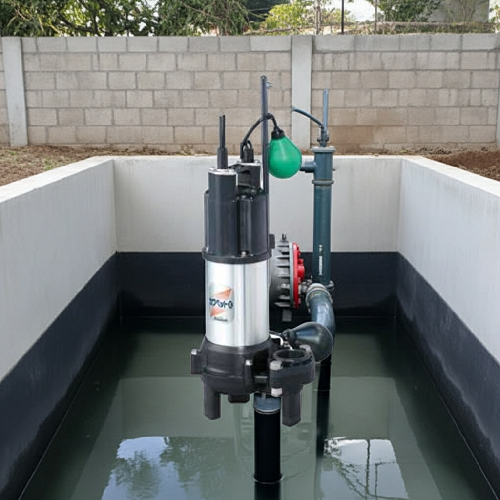 WUO4-655-3.7LG 強化樹脂製汚水・汚物水中ﾎﾟﾝﾌﾟﾎﾞﾙﾃｯｸｽﾀｲﾌﾟ2極自動型着脱ﾀｲﾌﾟ