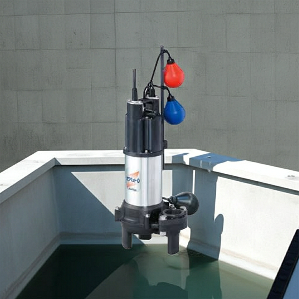 WUO4-405-0.25TLN 強化樹脂製汚水・汚物水中ﾎﾟﾝﾌﾟﾎﾞﾙﾃｯｸｽﾀｲﾌﾟ2極自動交互内蔵型ﾌﾗﾝｼﾞﾀｲﾌﾟ