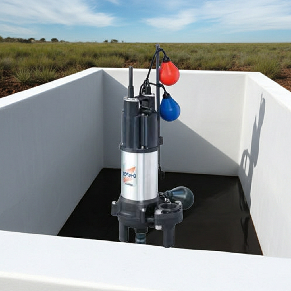 WUO4-655-1.5LNG 強化樹脂製汚水・汚物水中ﾎﾟﾝﾌﾟﾎﾞﾙﾃｯｸｽﾀｲﾌﾟ2極自動交互内蔵型ﾌﾗﾝｼﾞﾀｲﾌﾟ