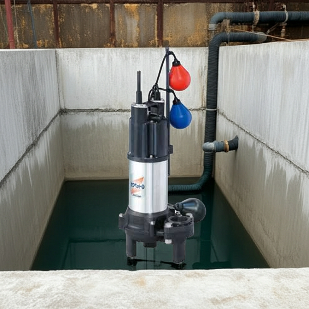 WUO4-655-2.2LNG 強化樹脂製汚水・汚物水中ﾎﾟﾝﾌﾟﾎﾞﾙﾃｯｸｽﾀｲﾌﾟ2極自動交互内蔵型ﾌﾗﾝｼﾞﾀｲﾌﾟ