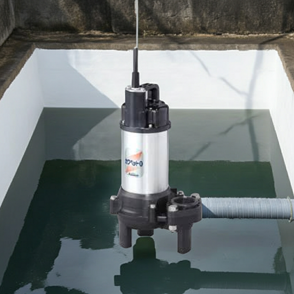 WUO4-406-0.25T 強化樹脂製汚水・汚物水中ﾎﾟﾝﾌﾟﾎﾞﾙﾃｯｸｽﾀｲﾌﾟ2極非自動型ﾌﾗﾝｼﾞﾀｲﾌﾟ60Hz