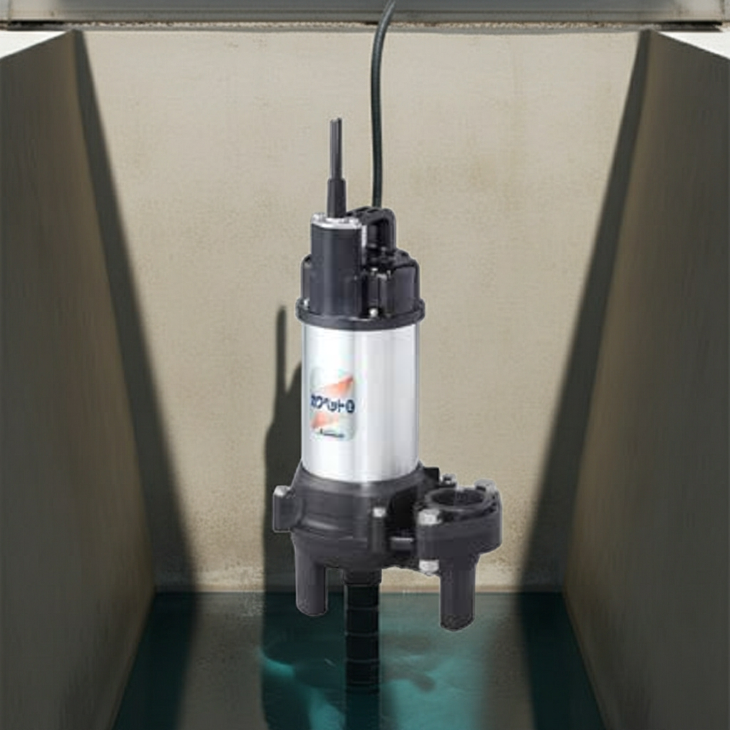 WUO4-65-3.7 強化樹脂製汚水・汚物水中ﾎﾟﾝﾌﾟﾎﾞﾙﾃｯｸｽﾀｲﾌﾟ2極非自動型ﾌﾗﾝｼﾞﾀｲﾌﾟ60Hz