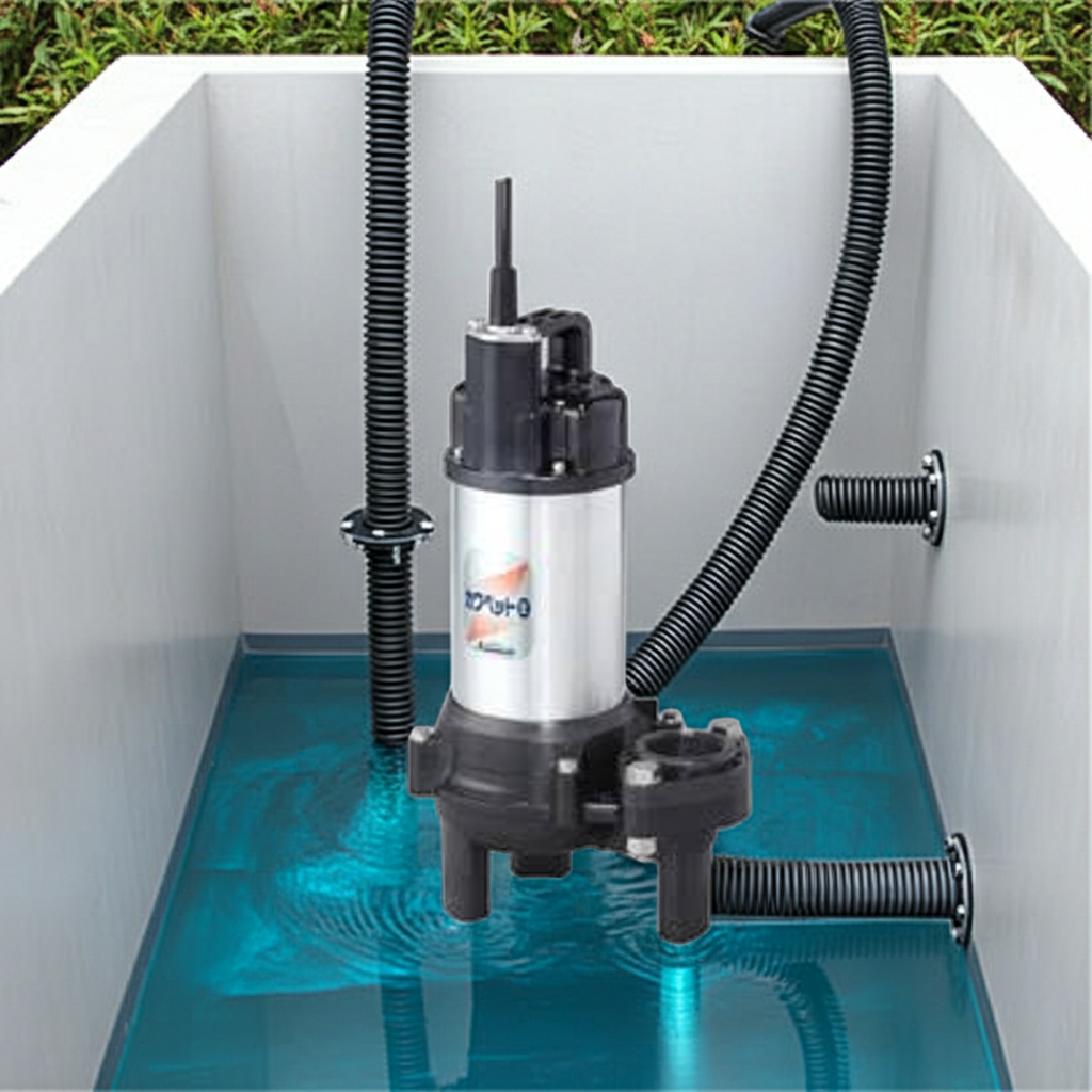 WUO4-506-0.4S 強化樹脂製汚水・汚物水中ﾎﾟﾝﾌﾟﾎﾞﾙﾃｯｸｽﾀｲﾌﾟ2極単相100V非自動型着脱ﾀｲﾌﾟ60Hz