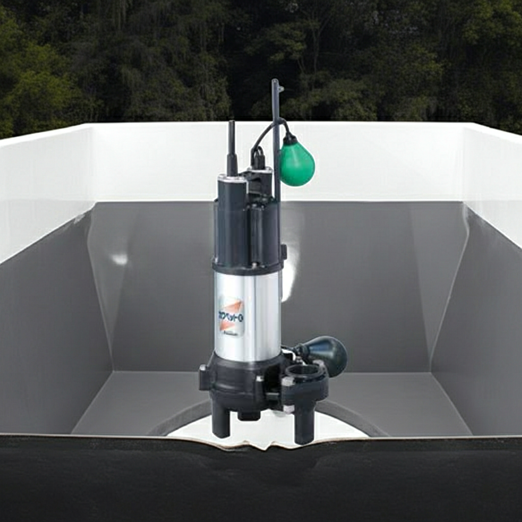 WUO4-406-0.15SL 強化樹脂製汚水・汚物水中ﾎﾟﾝﾌﾟﾎﾞﾙﾃｯｸｽﾀｲﾌﾟ2極単相100V自動型着脱ﾀｲﾌﾟ60Hz