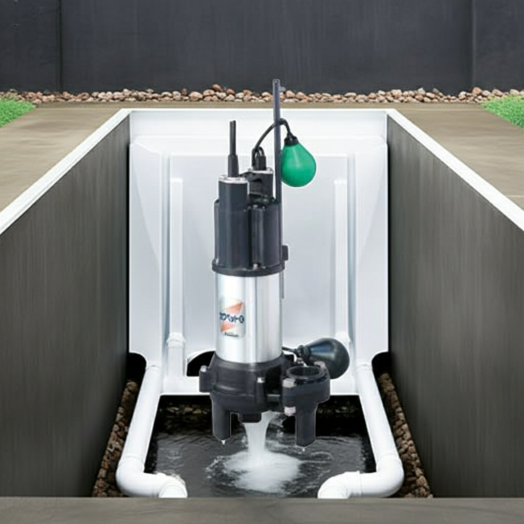 WUO4-406-0.25SL 強化樹脂製汚水・汚物水中ﾎﾟﾝﾌﾟﾎﾞﾙﾃｯｸｽﾀｲﾌﾟ2極単相100V自動型着脱ﾀｲﾌﾟ60Hz