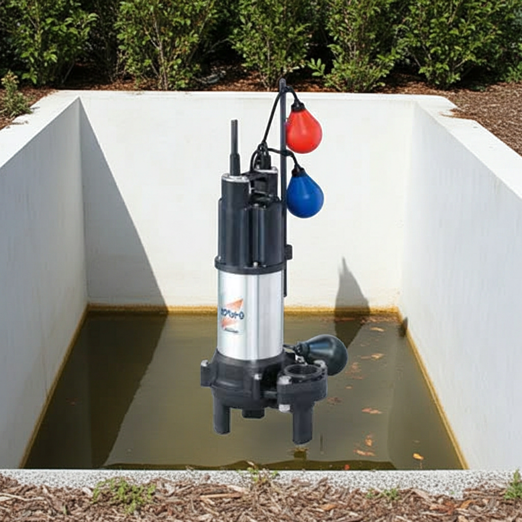 WUO4-406-0.15SLN 強化樹脂製汚水・汚物水中ﾎﾟﾝﾌﾟﾎﾞﾙﾃｯｸｽﾀｲﾌﾟ2極単相100V自動交互内蔵型ﾌﾗﾝｼﾞﾀｲﾌﾟ60Hz