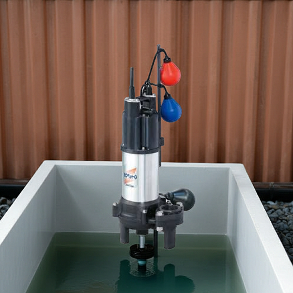 WUO4-506-1.5LNG 強化樹脂製汚水・汚物水中ﾎﾟﾝﾌﾟﾎﾞﾙﾃｯｸｽﾀｲﾌﾟ2極自動交互内蔵型ﾌﾗﾝｼﾞﾀｲﾌﾟ60Hz