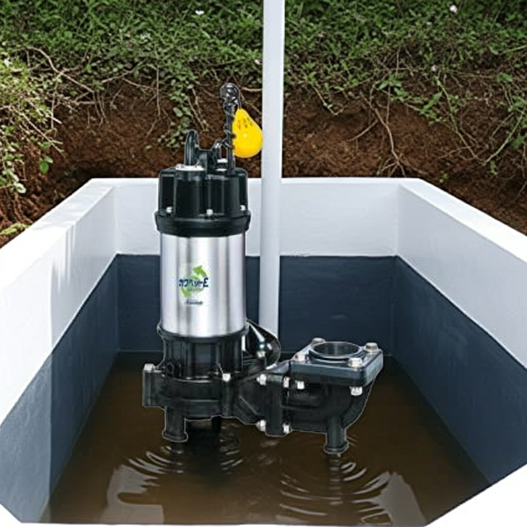 WUE655-2.2L 強化樹脂製排水水中ﾎﾟﾝﾌﾟﾉﾝｸﾛｯｸﾞﾀｲﾌﾟ2極自動型ﾌﾗﾝｼﾞﾀｲﾌﾟ