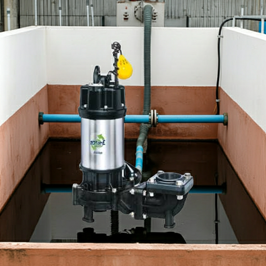 WUE805-2.2L 強化樹脂製排水水中ﾎﾟﾝﾌﾟﾉﾝｸﾛｯｸﾞﾀｲﾌﾟ2極自動型ﾌﾗﾝｼﾞﾀｲﾌﾟ