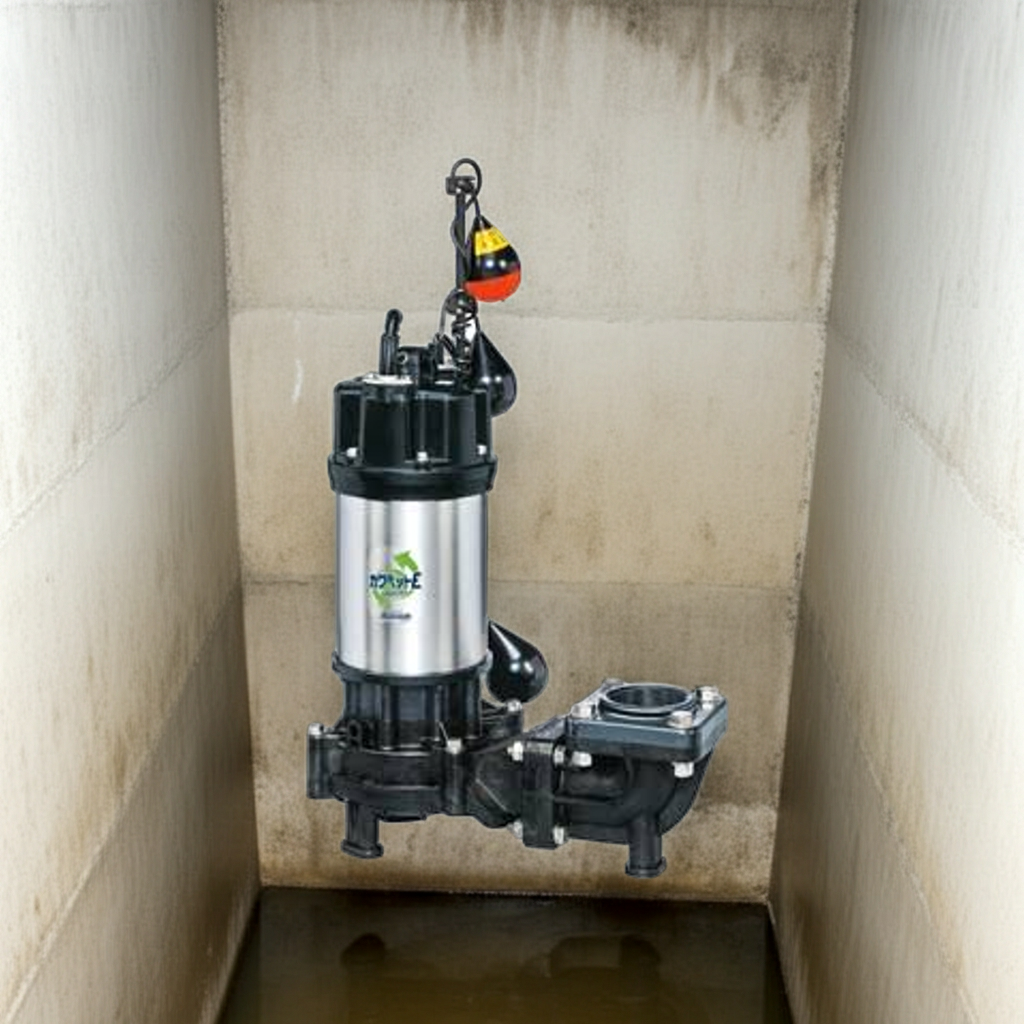 WUE655-1.5LN 強化樹脂製排水水中ﾎﾟﾝﾌﾟﾉﾝｸﾛｯｸﾞﾀｲﾌﾟ2極自動交互内蔵型ﾌﾗﾝｼﾞﾀｲﾌﾟ