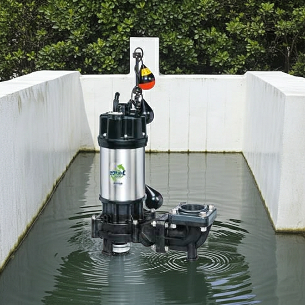 WUE805-3.7LN 強化樹脂製排水水中ﾎﾟﾝﾌﾟﾉﾝｸﾛｯｸﾞﾀｲﾌﾟ2極自動交互内蔵型ﾌﾗﾝｼﾞﾀｲﾌﾟ