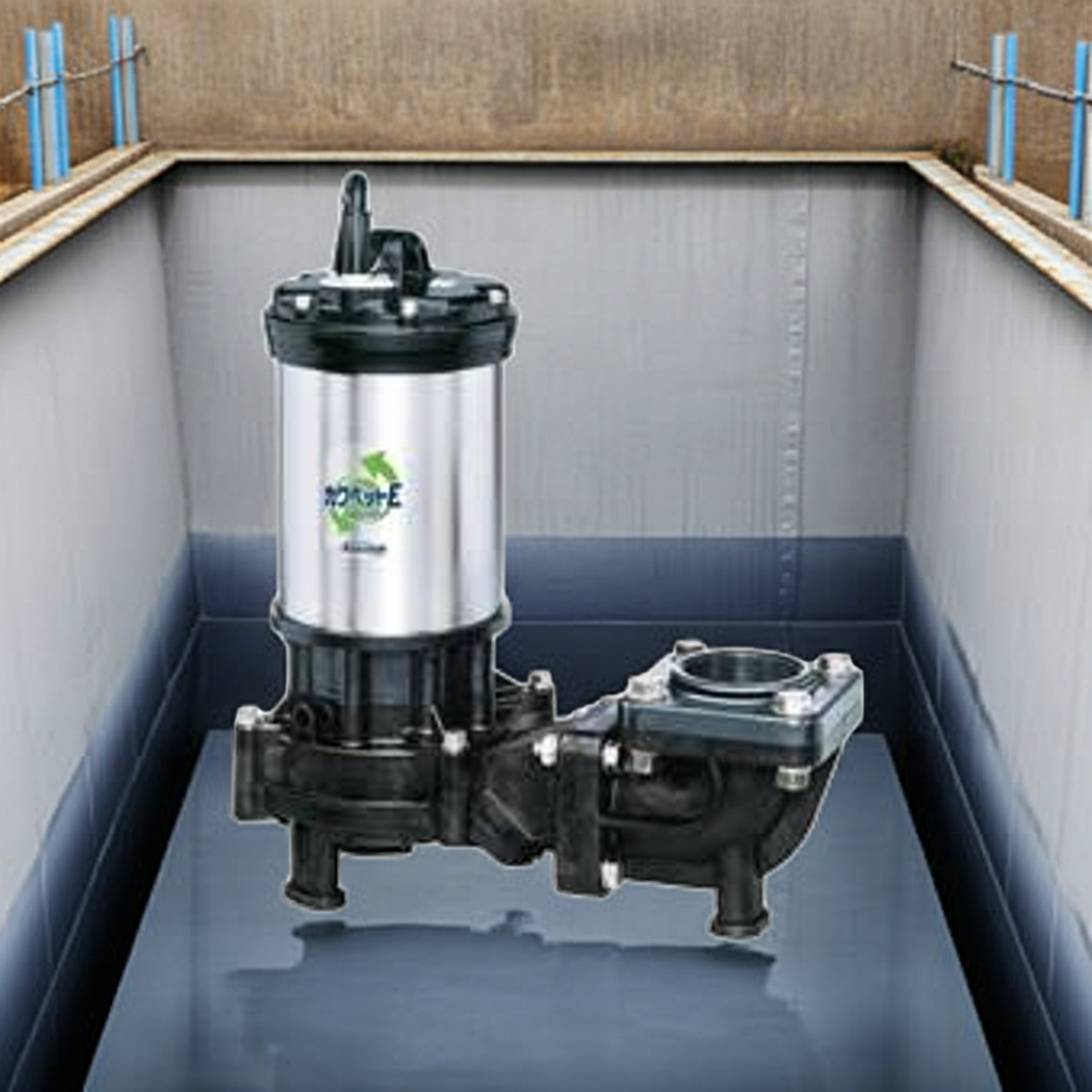 WUE656-1.5 強化樹脂製排水水中ﾎﾟﾝﾌﾟﾉﾝｸﾛｯｸﾞﾀｲﾌﾟ2極非自動型ﾌﾗﾝｼﾞﾀｲﾌﾟ60Hz