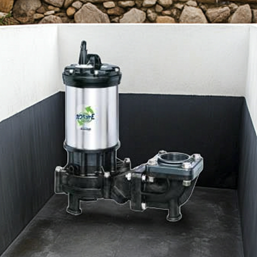 WUE506-1.5 強化樹脂製排水水中ﾎﾟﾝﾌﾟﾉﾝｸﾛｯｸﾞﾀｲﾌﾟ2極非自動型ﾌﾗﾝｼﾞﾀｲﾌﾟ60Hz