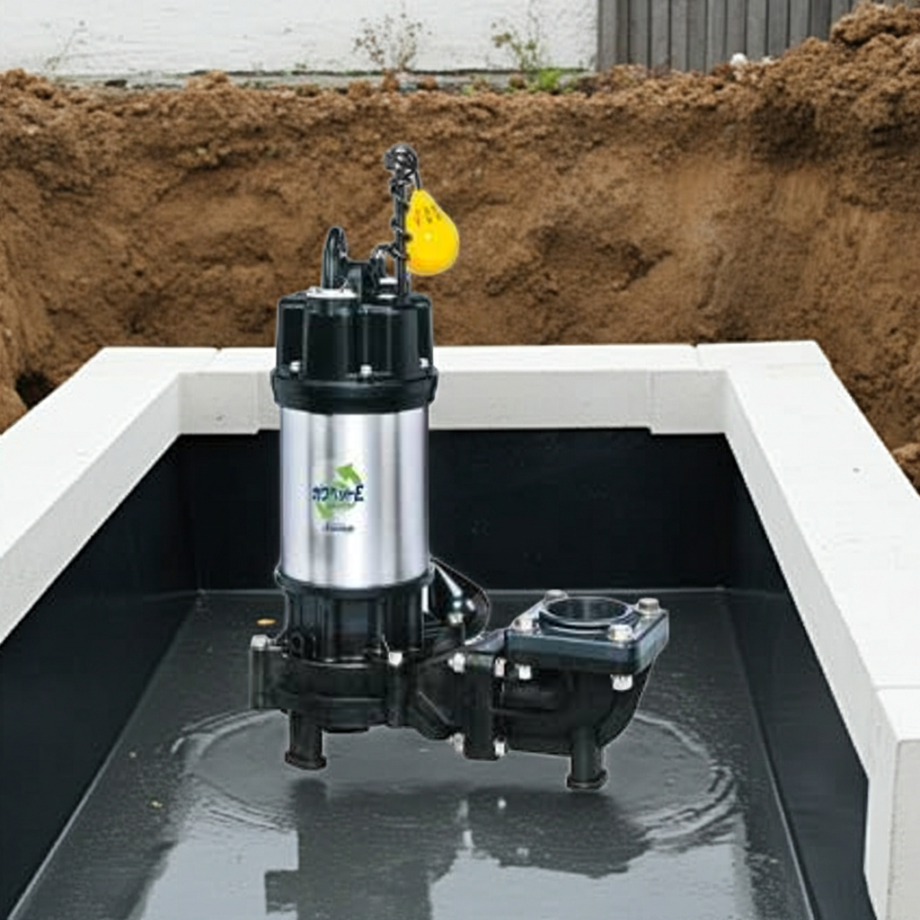 WUE656-1.5L 強化樹脂製排水水中ﾎﾟﾝﾌﾟﾉﾝｸﾛｯｸﾞﾀｲﾌﾟ2極自動型ﾌﾗﾝｼﾞﾀｲﾌﾟ60Hz