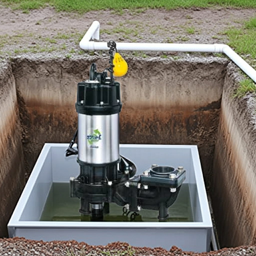 WUE656-1.5LN 強化樹脂製排水水中ﾎﾟﾝﾌﾟﾉﾝｸﾛｯｸﾞﾀｲﾌﾟ2極自動交互内蔵型ﾌﾗﾝｼﾞﾀｲﾌﾟ60Hz