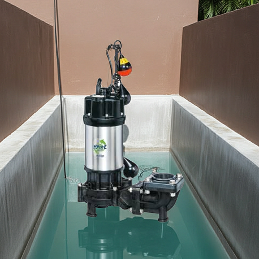 WUE656-2.2LN 強化樹脂製排水水中ﾎﾟﾝﾌﾟﾉﾝｸﾛｯｸﾞﾀｲﾌﾟ2極自動交互内蔵型ﾌﾗﾝｼﾞﾀｲﾌﾟ60Hz