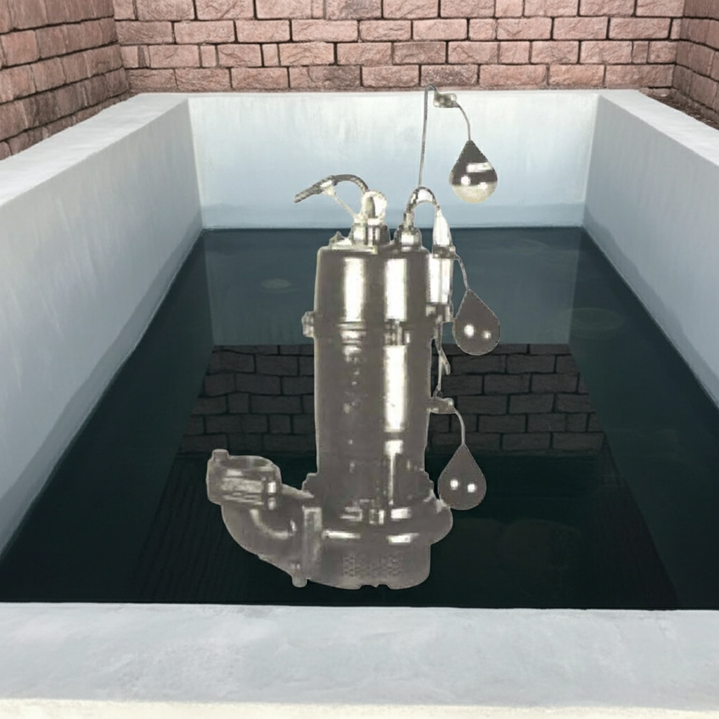 SU4-505-0.75LN ﾌﾗﾝｼﾞﾀｲﾌﾟSU4形汚水水中ﾎﾟﾝﾌﾟ2極自動交互内蔵型50Hz