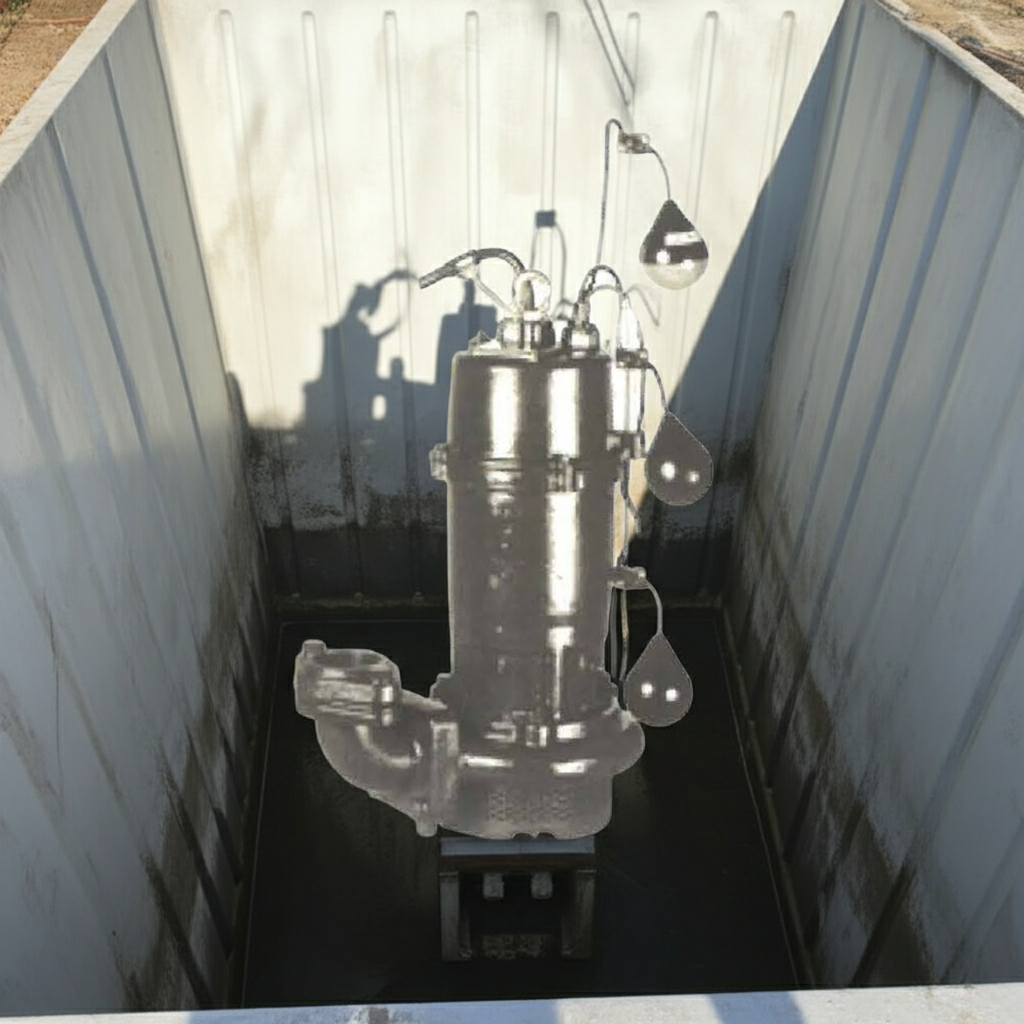 SU4-505-1.5LN ﾌﾗﾝｼﾞﾀｲﾌﾟSU4形汚水水中ﾎﾟﾝﾌﾟ2極自動交互内蔵型50Hz