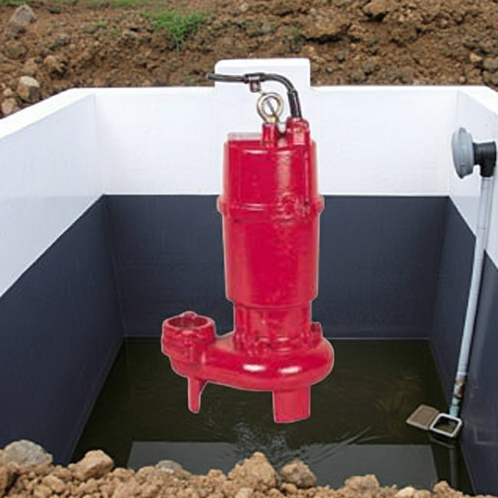 ZU3-505-0.4S ZU3形ﾌﾗﾝｼﾞﾀｲﾌﾟ非自動型汚水汚物水中ﾎﾟﾝﾌﾟ2極50Hz