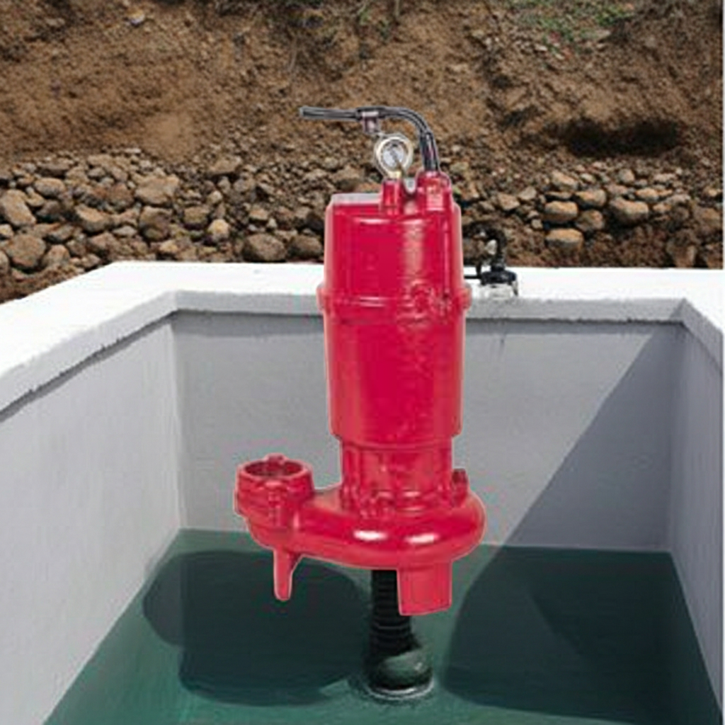 ZU3-505-0.75ZU3形ﾌﾗﾝｼﾞﾀｲﾌﾟ非自動型汚水汚物水中ﾎﾟﾝﾌﾟ2極50Hz