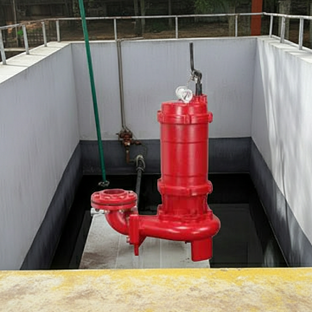 ZU4-805-7.5 ZU4形ﾌﾗﾝｼﾞﾀｲﾌﾟ非自動型汚水汚物水中ﾎﾟﾝﾌﾟ2極50Hz