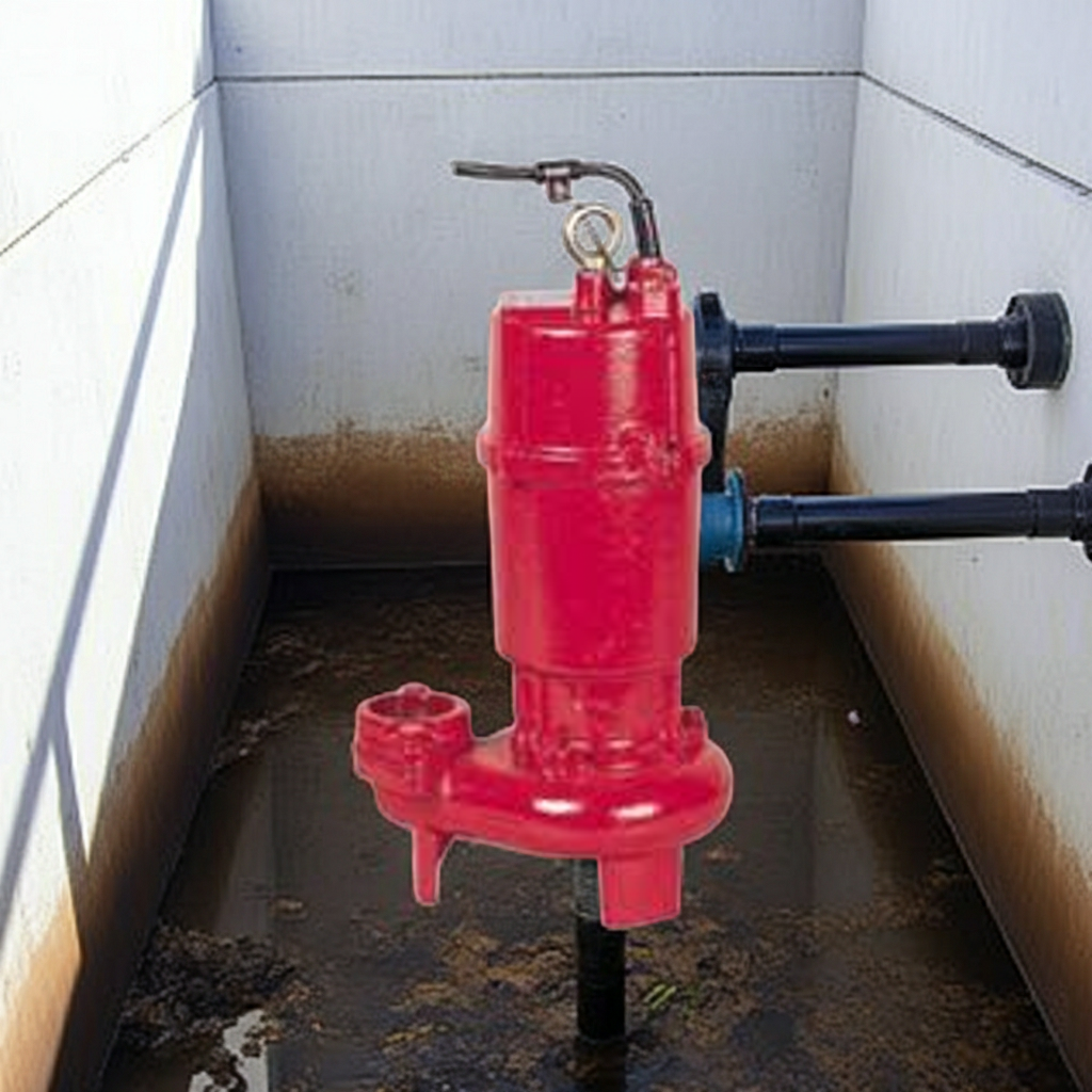 ZU3-506-0.4TZU3形ﾌﾗﾝｼﾞﾀｲﾌﾟ非自動型汚水汚物水中ﾎﾟﾝﾌﾟ2極60Hz