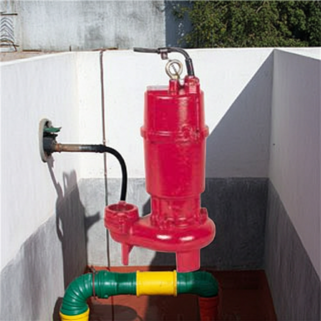 ZU3-506-1.5 ZU3形ﾌﾗﾝｼﾞﾀｲﾌﾟ非自動型汚水汚物水中ﾎﾟﾝﾌﾟ2極60Hz