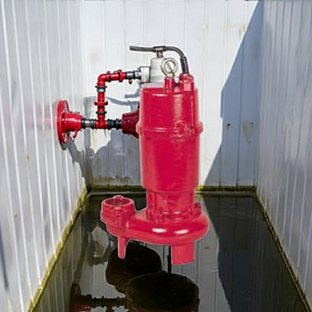 ZU3-806-2.2 ZU3形ﾌﾗﾝｼﾞﾀｲﾌﾟ非自動型汚水汚物水中ﾎﾟﾝﾌﾟ2極60Hz