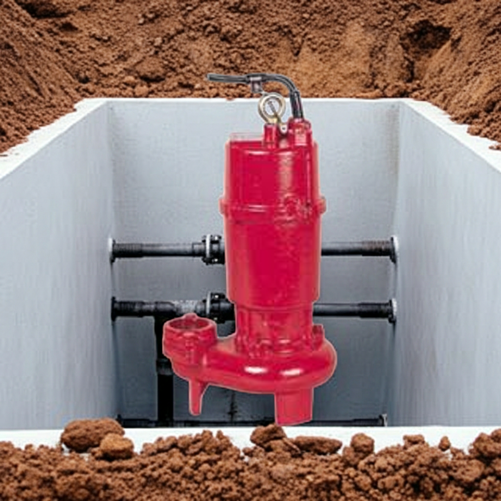 ZU3-806-5.5 ZU3形ﾌﾗﾝｼﾞﾀｲﾌﾟ非自動型汚水汚物水中ﾎﾟﾝﾌﾟ2極60Hz