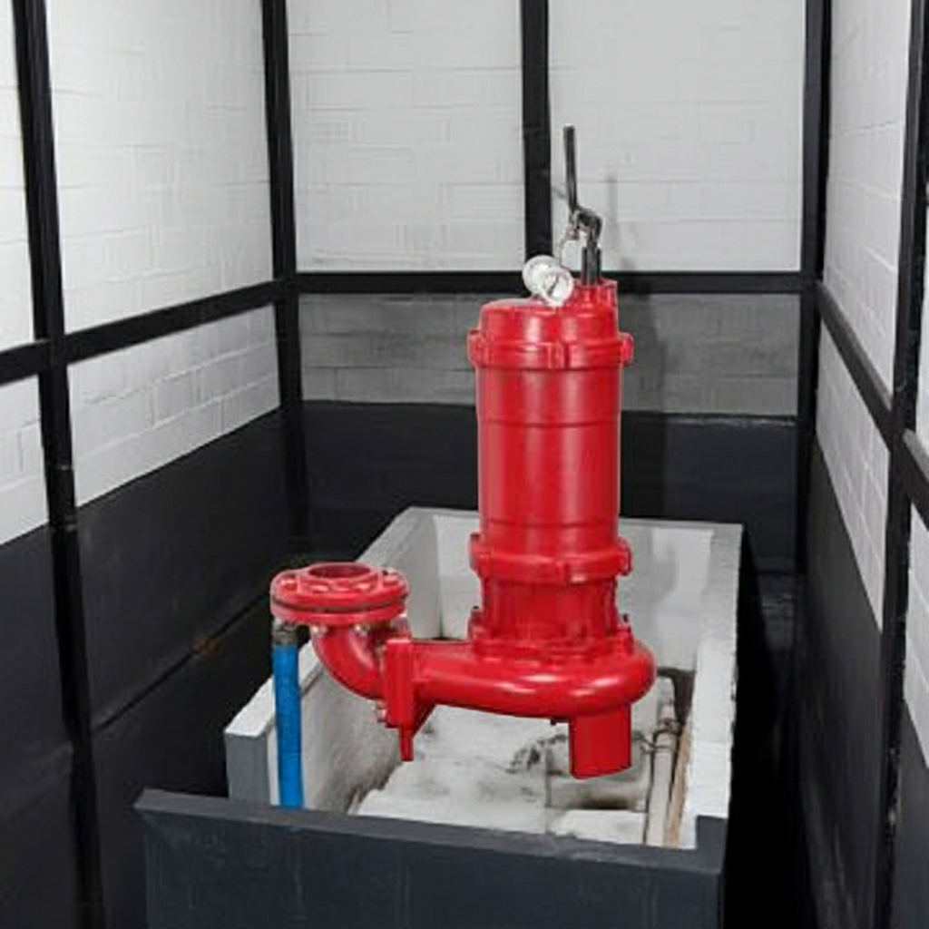 ZU4-806-5.5 ZU4形ﾌﾗﾝｼﾞﾀｲﾌﾟ非自動型汚水汚物水中ﾎﾟﾝﾌﾟ2極60Hz