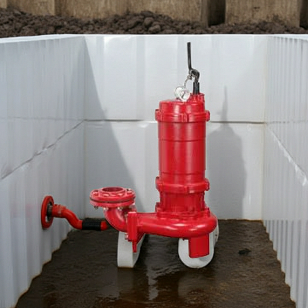 ZU4-806-7.5 ZU4形ﾌﾗﾝｼﾞﾀｲﾌﾟ非自動型汚水汚物水中ﾎﾟﾝﾌﾟ2極60Hz