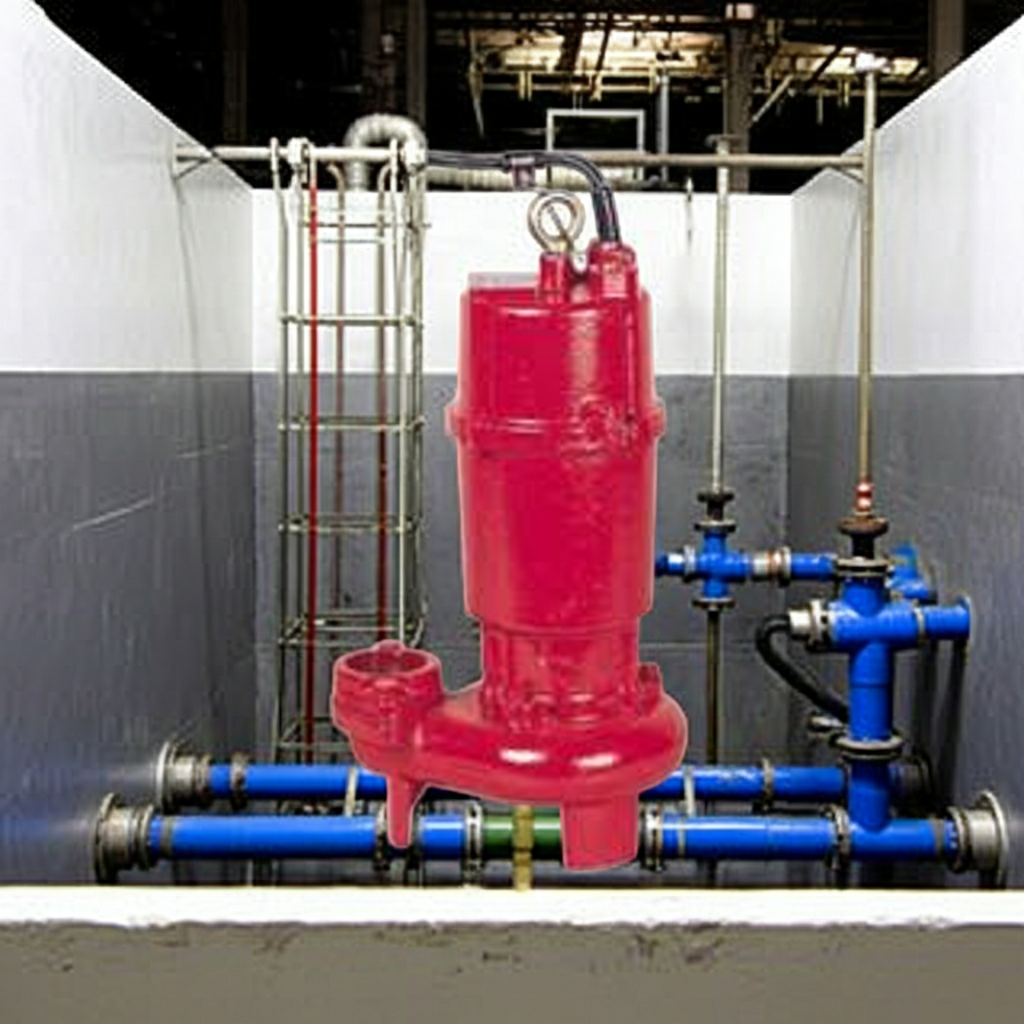 ZUH-505-0.4T ZUH形ﾌﾗﾝｼﾞﾀｲﾌﾟ高液温仕様非自動型汚水汚物水中ﾎﾟﾝﾌﾟ2極50Hz