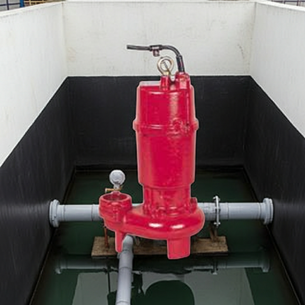 ZUH-505-0.75 ZUH形ﾌﾗﾝｼﾞﾀｲﾌﾟ高液温仕様非自動型汚水汚物水中ﾎﾟﾝﾌﾟ2極50Hz