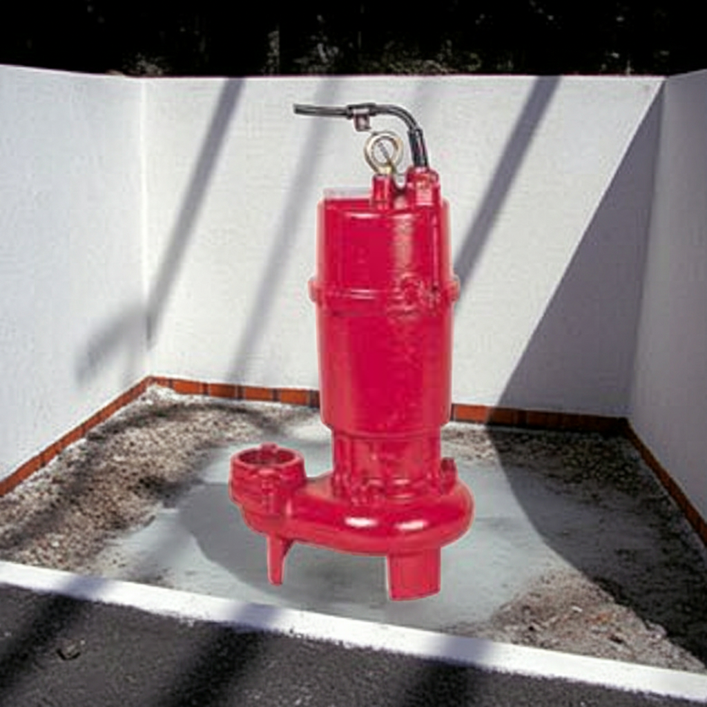 ZUH-506-1.5 ZUH形ﾌﾗﾝｼﾞﾀｲﾌﾟ高液温仕様非自動型汚水汚物水中ﾎﾟﾝﾌﾟ2極60Hz