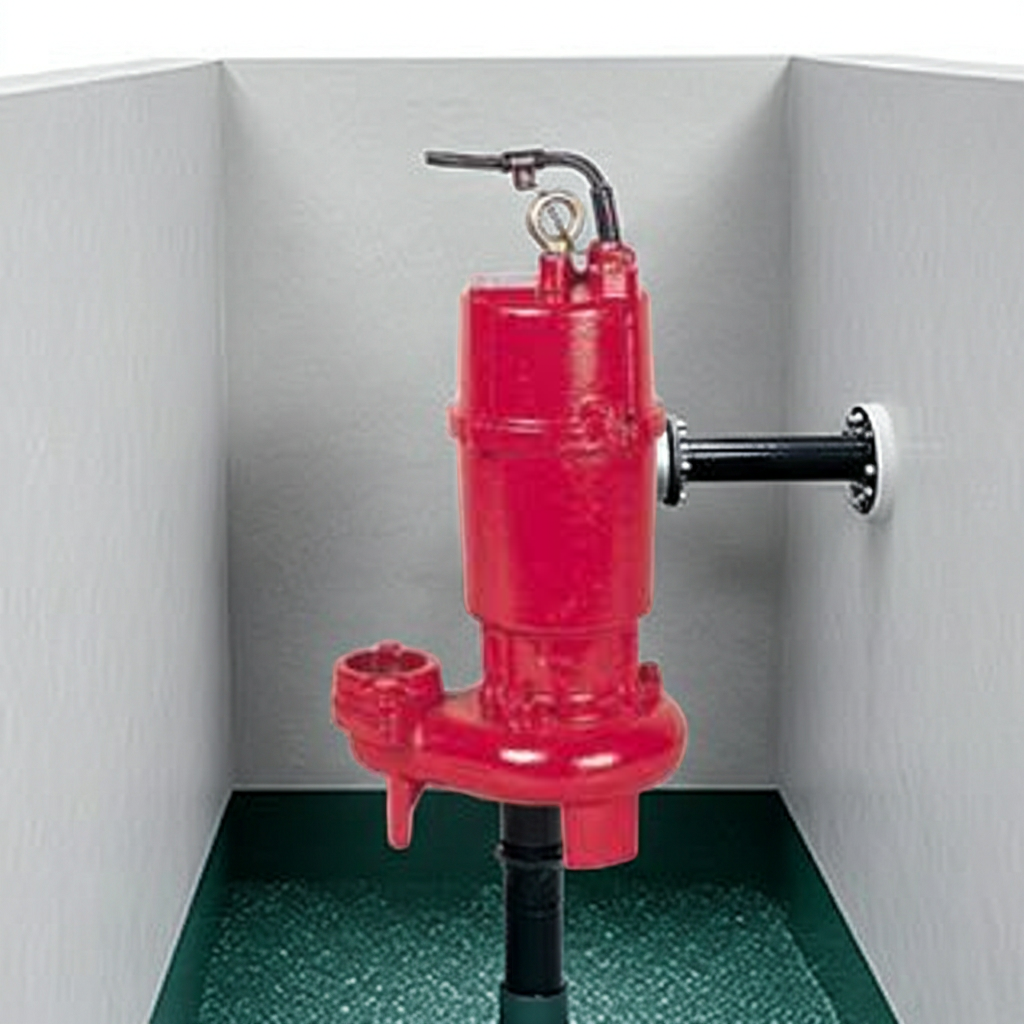 ZUH-656-1.5 ZUH形ﾌﾗﾝｼﾞﾀｲﾌﾟ高液温仕様非自動型汚水汚物水中ﾎﾟﾝﾌﾟ2極60Hz