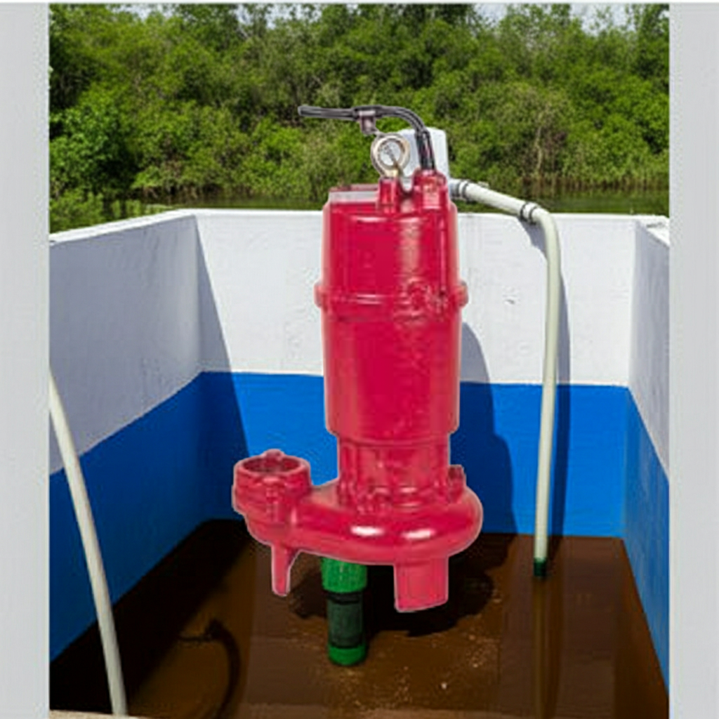 ZUH-806-2.2 ZUH形ﾌﾗﾝｼﾞﾀｲﾌﾟ高液温仕様非自動型汚水汚物水中ﾎﾟﾝﾌﾟ2極50Hz