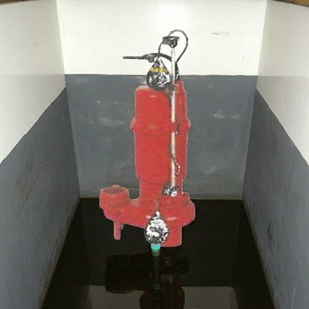 ZU3-505-0.75L ZU3形ﾌﾗﾝｼﾞﾀｲﾌﾟ自動型汚水汚物水中ﾎﾟﾝﾌﾟ2極50Hz