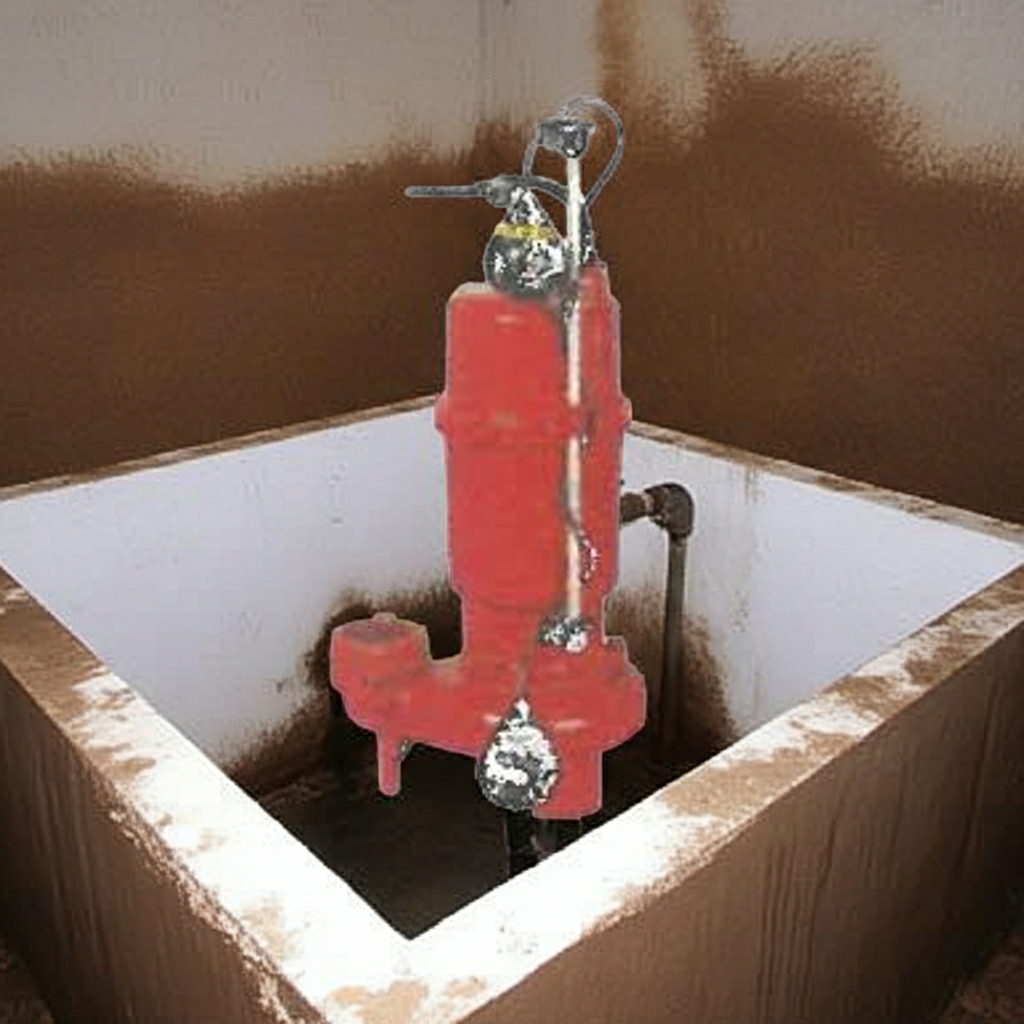 ZU3-506-1.5L ZU3形ﾌﾗﾝｼﾞﾀｲﾌﾟ自動型汚水汚物水中ﾎﾟﾝﾌﾟ2極60Hz