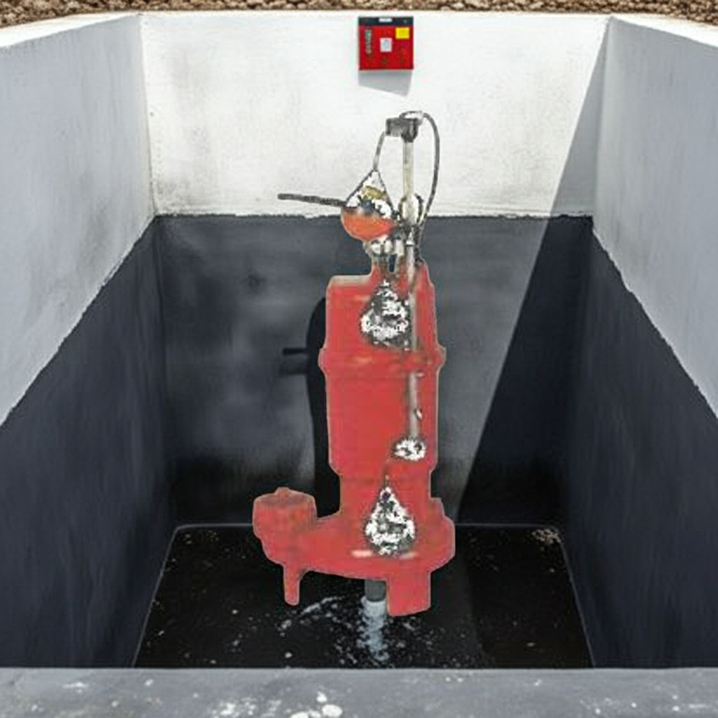 ZU3-506-0.4SLN ZU3形ﾌﾗﾝｼﾞﾀｲﾌﾟ自動交互内蔵型汚水汚物水中ﾎﾟﾝﾌﾟ2極60Hz