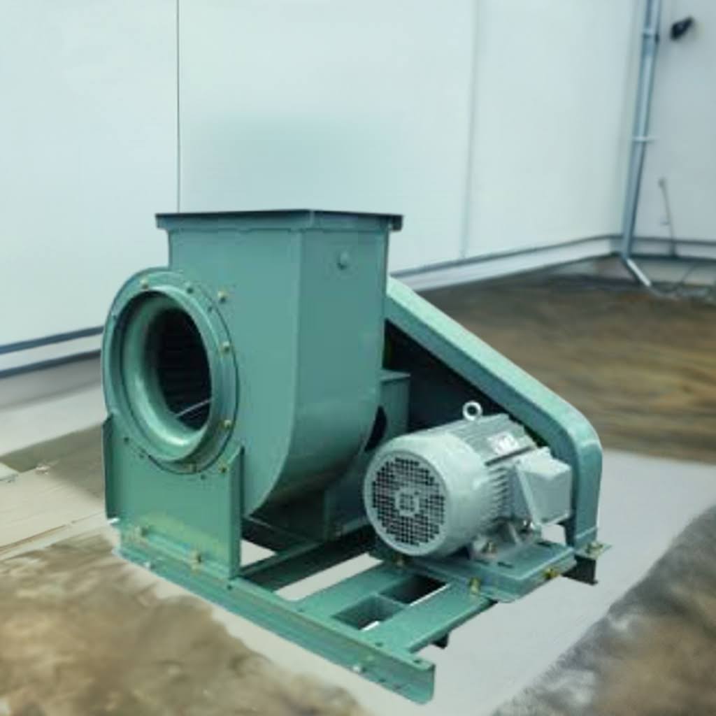 CLF6-NO.1 3/4-OB-B-e 1.5kw片吸込片持形ﾍﾞﾙﾄ駆動式ｼﾛｯｺﾌｧﾝ床置形屋内仕様ｹｰｼﾝｸﾞ溶接構造