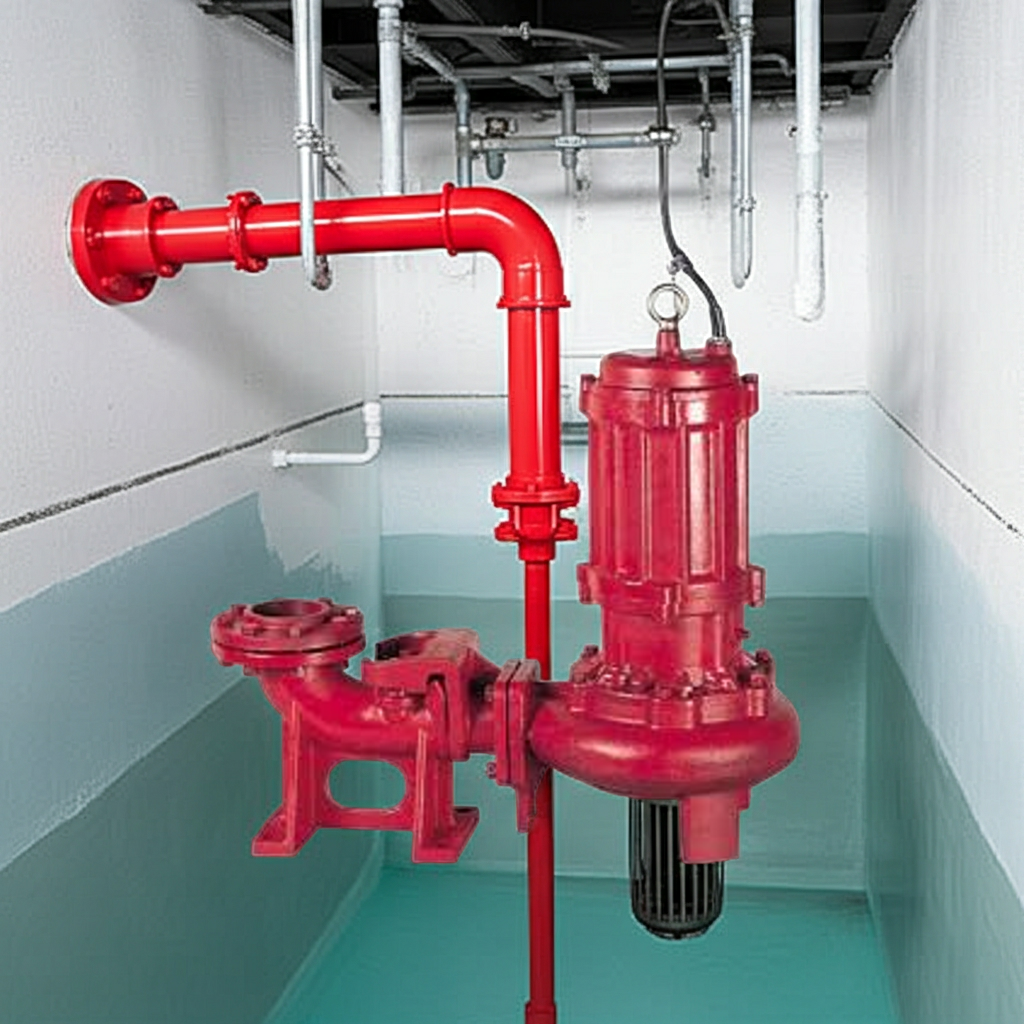 BU4-655-3.7非自動型着脱ﾀｲﾌﾟBU4形汚物水中ﾎﾟﾝﾌﾟﾉﾝｸﾛｯｸﾞﾀｲﾌﾟ4極