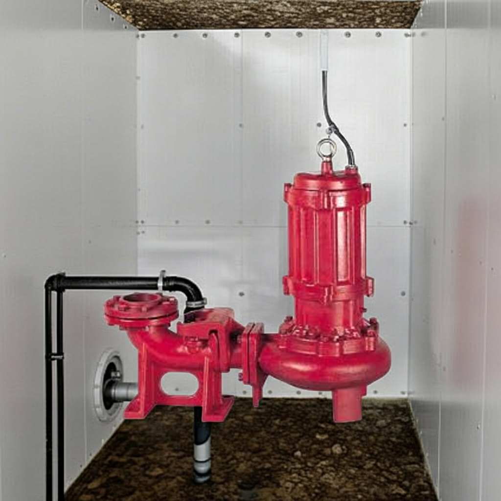 BU4-806-3.7非自動型着脱ﾀｲﾌﾟBU4形汚物水中ﾎﾟﾝﾌﾟﾉﾝｸﾛｯｸﾞﾀｲﾌﾟ4極