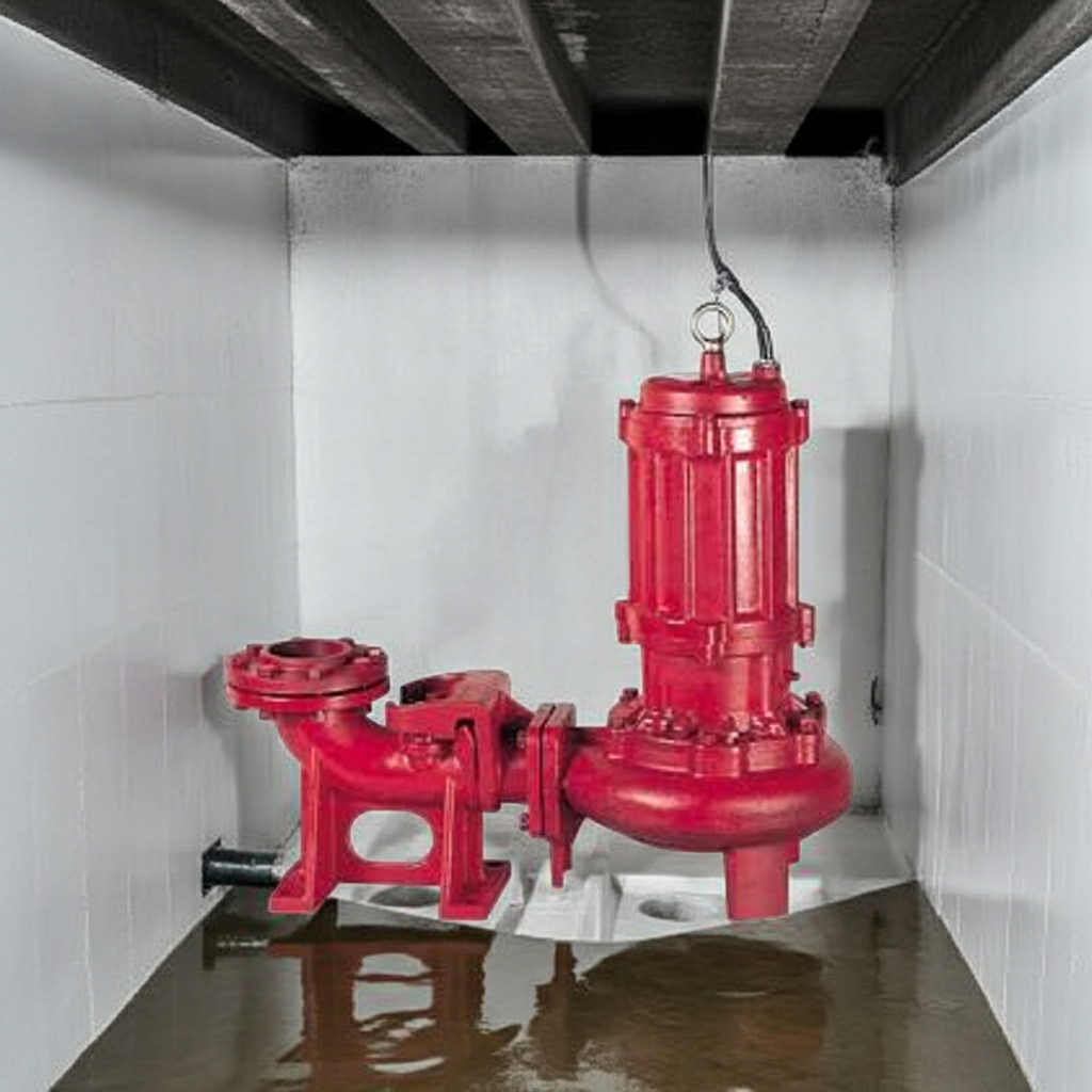 BU4-806-11非自動型着脱ﾀｲﾌﾟBU4形汚物水中ﾎﾟﾝﾌﾟﾉﾝｸﾛｯｸﾞﾀｲﾌﾟ4極