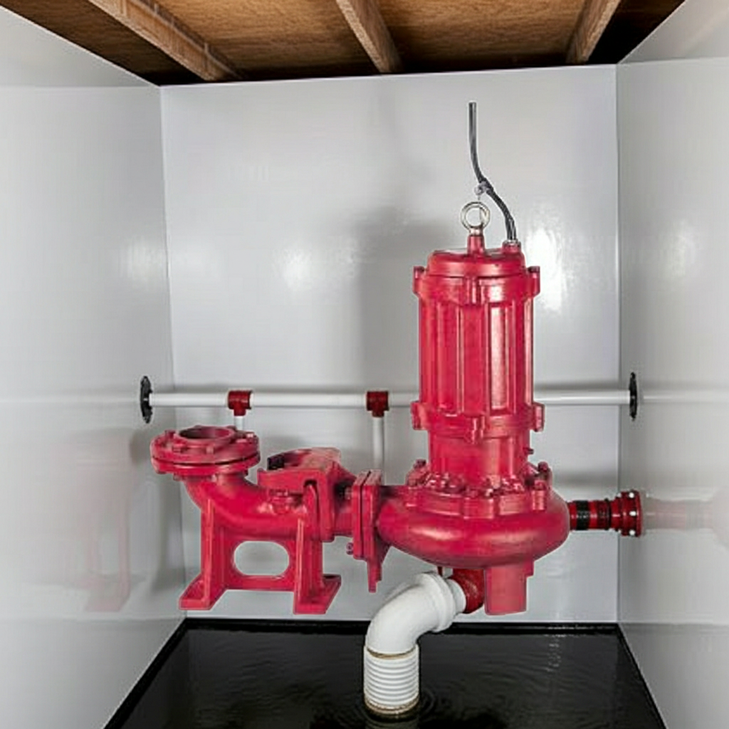 BU4-1006-3.7非自動型着脱ﾀｲﾌﾟBU4形汚物水中ﾎﾟﾝﾌﾟﾉﾝｸﾛｯｸﾞﾀｲﾌﾟ4極