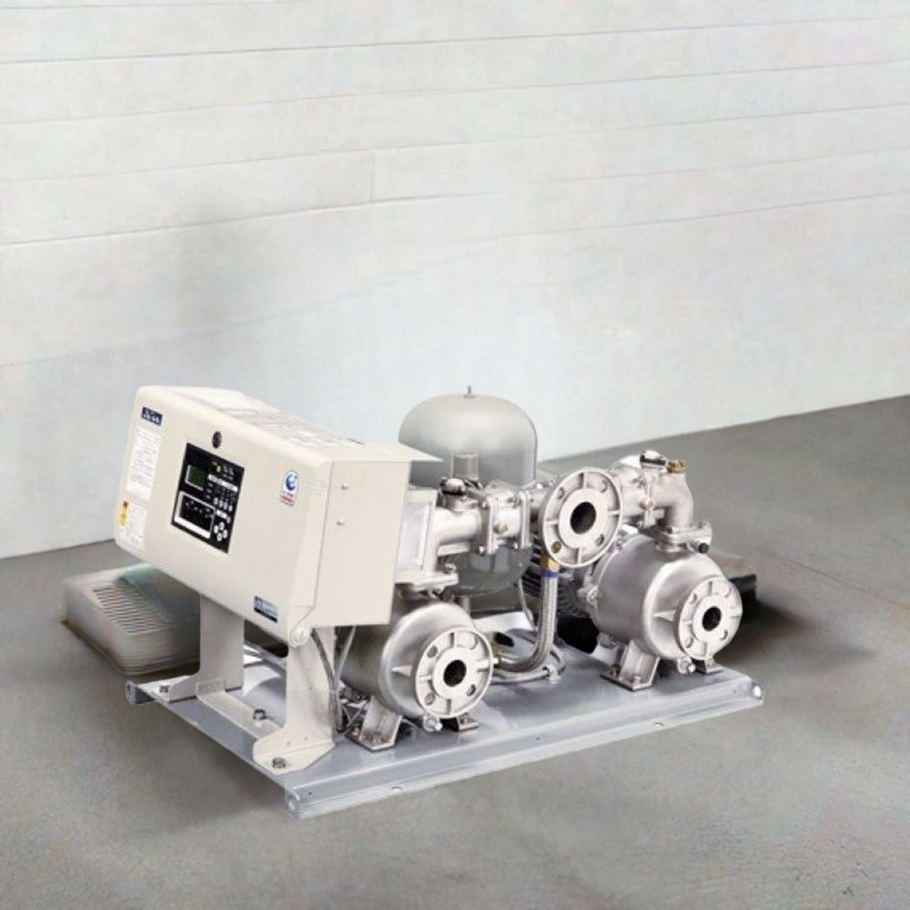KFE32A0.4S2 kawamoto inverter pump ｽﾃﾝﾚｽ製速度制御給水ﾕﾆｯﾄ  川本 交互運転 推定末端圧力一定ｲﾝﾊﾞｰﾀ制御