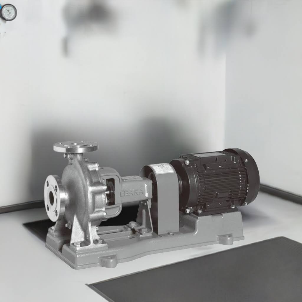 100×80FSS4K618B FSS形ｽﾃﾝﾚｽ製渦巻ﾎﾟﾝﾌﾟ60Hz荏原4極特殊仕様ﾒｶﾆｶﾙｼｰﾙ形SiC/ｶｰﾎﾞﾝ