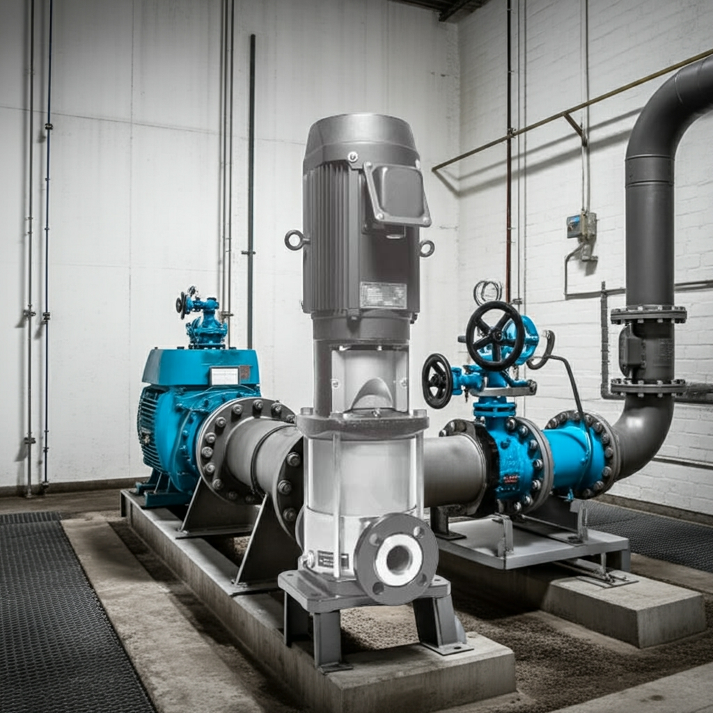 25EVMS125.55 ステンレス製立形多段ポンプ荏原12段0.55kw