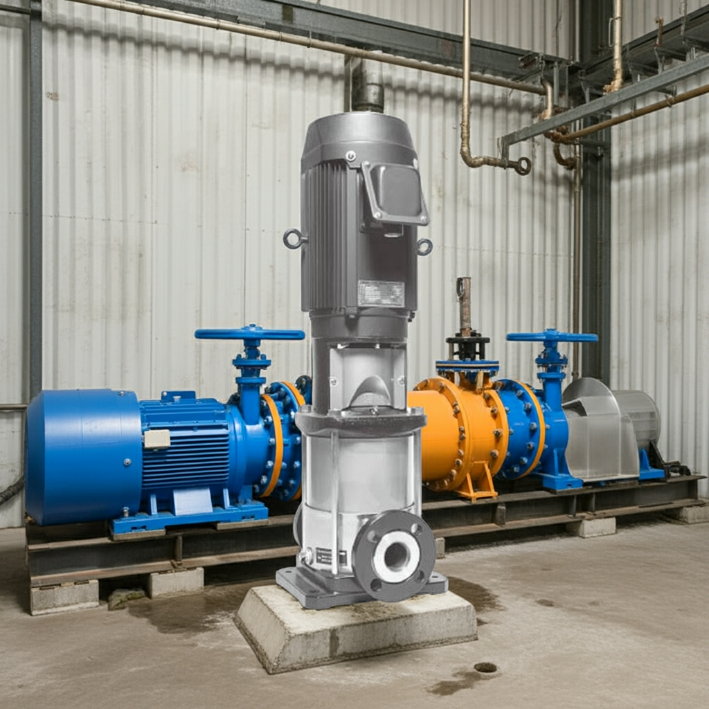 25EVMS165.75 ｽﾃﾝﾚｽ製立形多段ﾎﾟﾝﾌﾟ荏原16段0.75kw