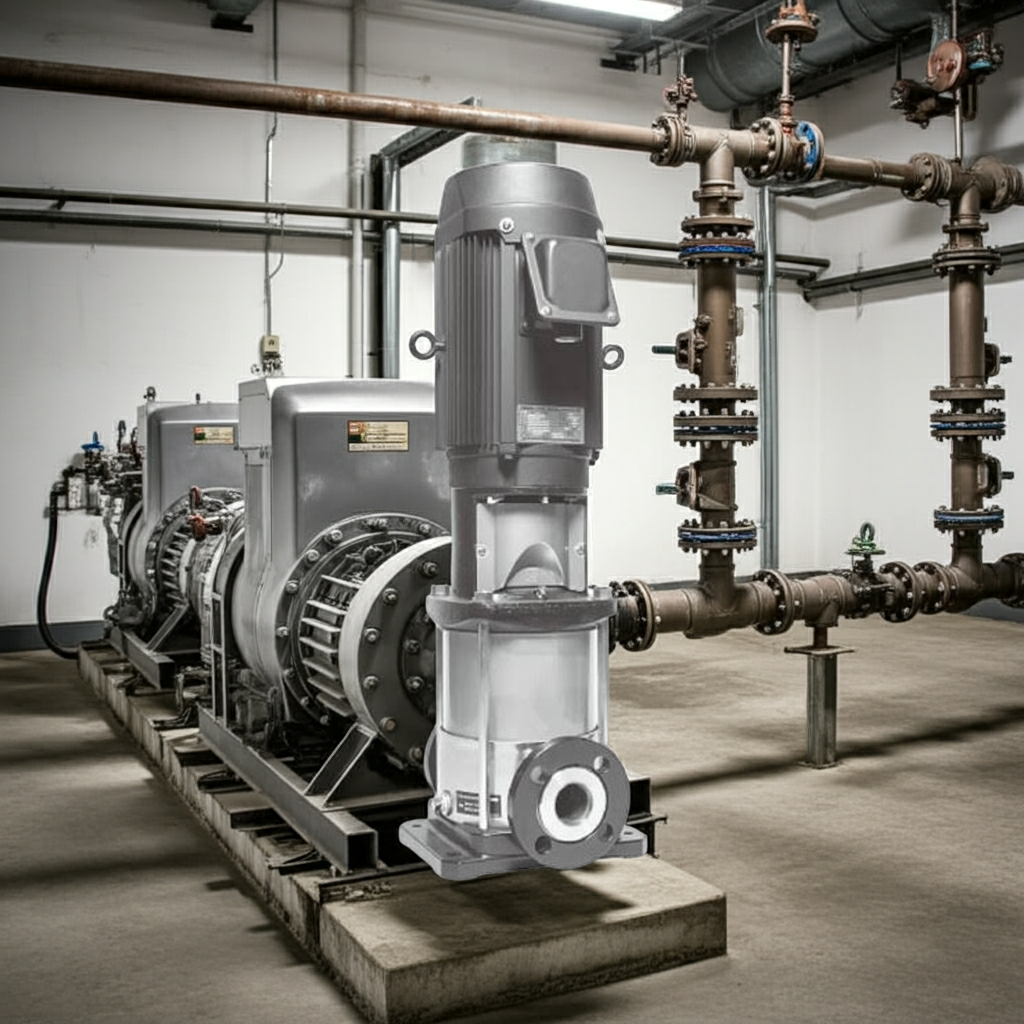 25EVSM3351.5 ｽﾃﾝﾚｽ製立形多段ﾎﾟﾝﾌﾟ荏原33段1.5kw