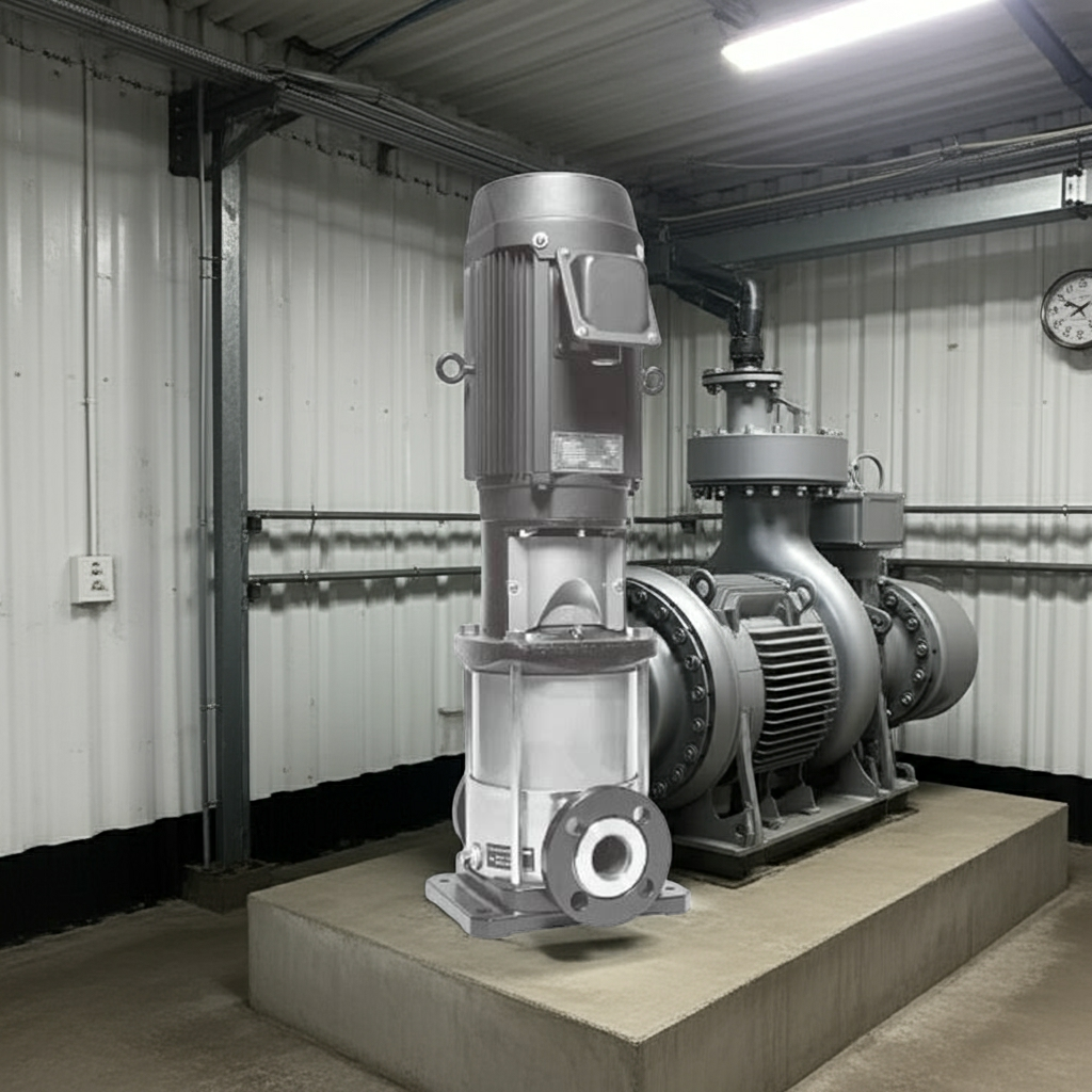 25EVMS65.55 ｽﾃﾝﾚｽ製立形多段ﾎﾟﾝﾌﾟ荏原6段0.55kw